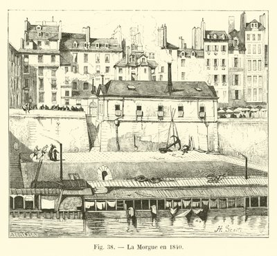 La Morgue en 1840 de French School