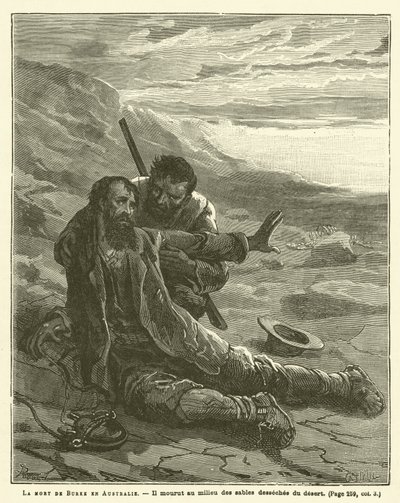 La muerte de Burke en Australia de French School