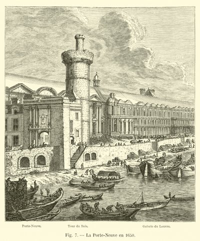 La Porte-Neuve en 1650 de French School