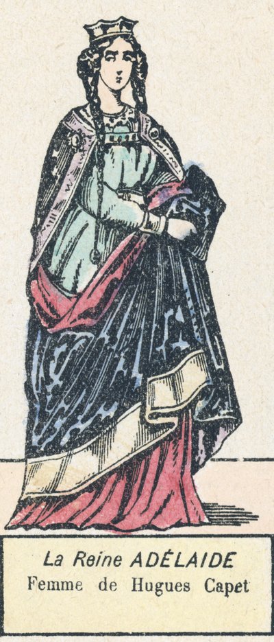 La reina Adelaida, esposa de Hugo Capeto de French School