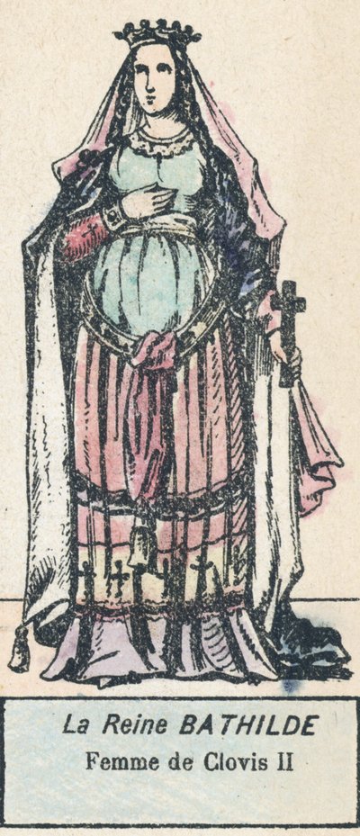 La Reina Batilde, Esposa de Clovis II de French School