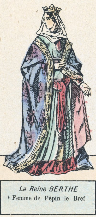 La Reina Berta, Esposa de Pipino el Breve de French School