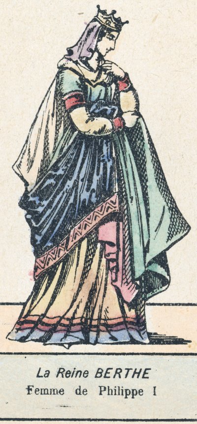La Reina Berta, esposa de Felipe I de French School