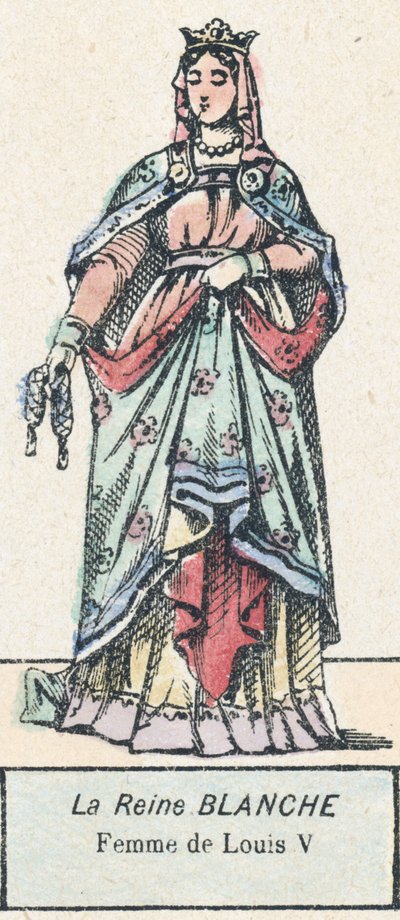 La Reina Blanca, esposa de Luis V de French School