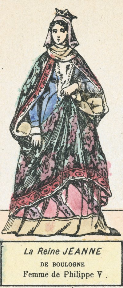 La reina Juana de Boulogne, esposa de Felipe V de French School