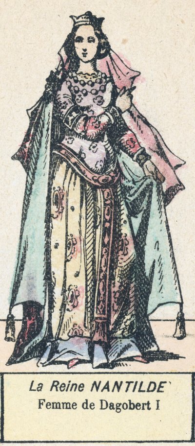 La reina Nantilde, esposa de Dagoberto I de French School
