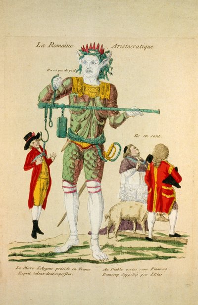La Romaine Aristocratique, pub. 1789 de French School
