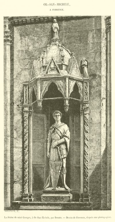 La Estatua de San Jorge, en Or-San-Michele de French School