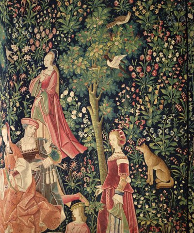 La Vida Señorial: Mujeres jóvenes y un zorro de French School