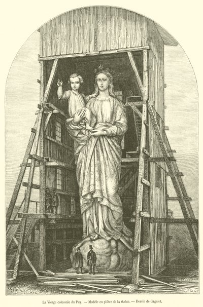 La Virgen colosal del Puy, Modelo en yeso de la estatua de French School