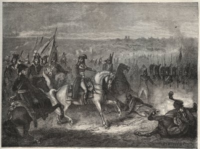 La batalla de Lonato - NAPOLEÓN EN LONATO - También llamada la segunda batalla de CASTIGLIONE: en su campaña italiana, Napoleón derrota a los austriacos bajo Wurmser, obligándolos a retirarse a Mantua. 3 de agosto de 1796 - Nueva Enciclopedia Nacional por  de French School