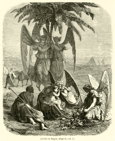 La huida a Egipto de French School