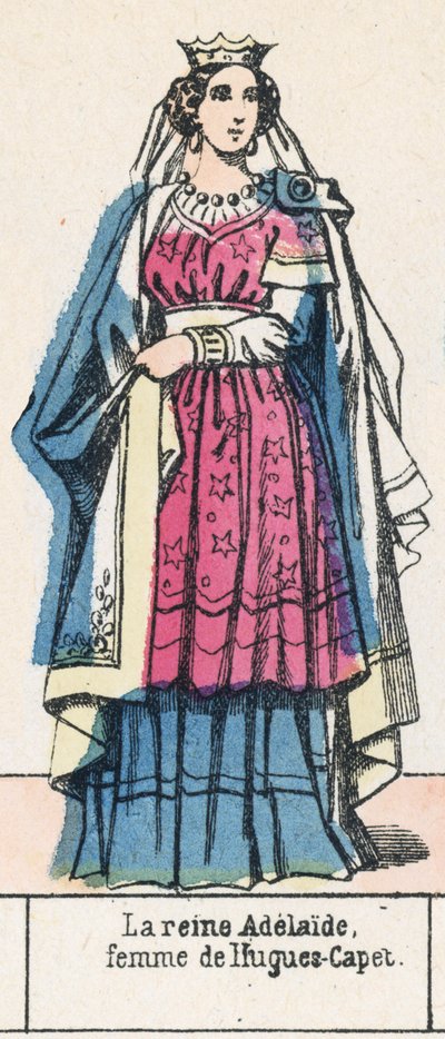 La reina Adelaida, esposa de Hugo Capeto de French School