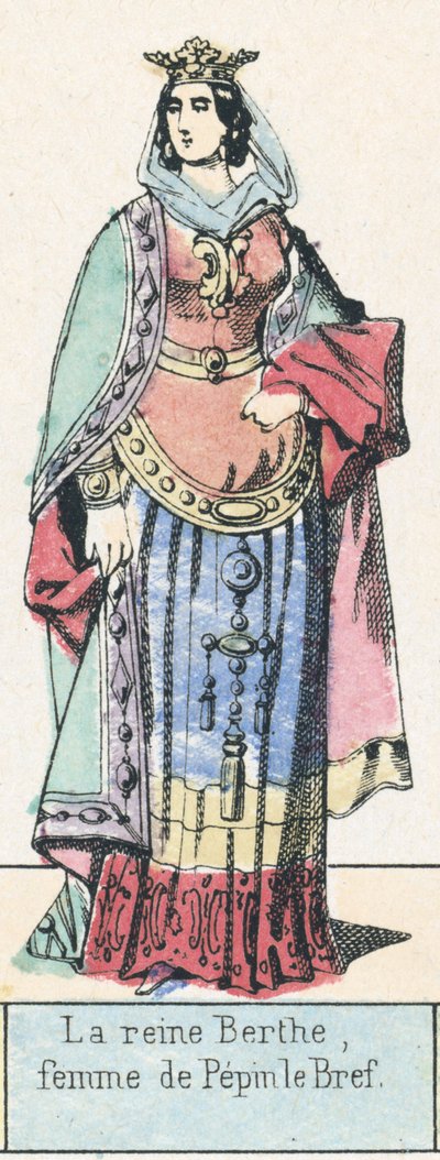 La Reina Berta, Esposa de Pipino el Breve de French School