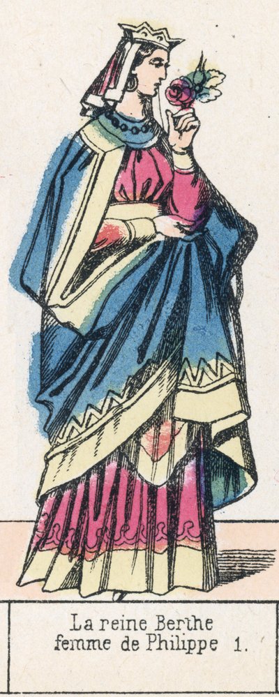 La reina Berta, esposa de Felipe I de French School
