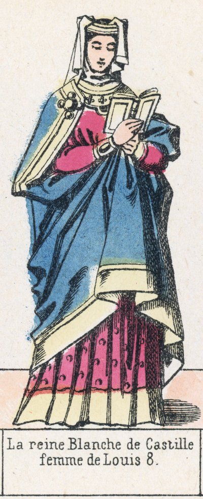 La reina Blanca de Castilla, esposa de Luis VIII de French School