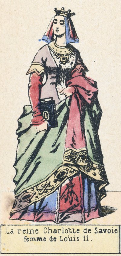 La Reina Carlota de Saboya, esposa de Luis XI de French School