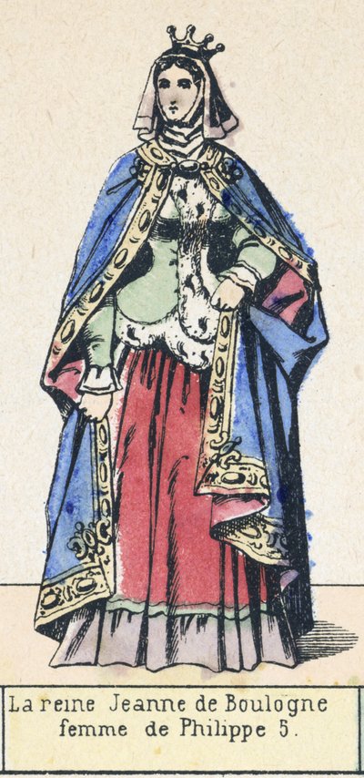 La reina Juana de Boulogne, esposa de Felipe V de French School