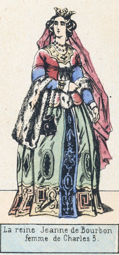 La reina Juana de Borbón, esposa de Carlos V de French School