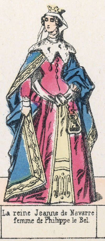 La reina Juana de Navarra, esposa de Felipe el Hermoso de French School
