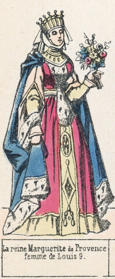La reina Margarita de Provenza, esposa de Luis IX de French School