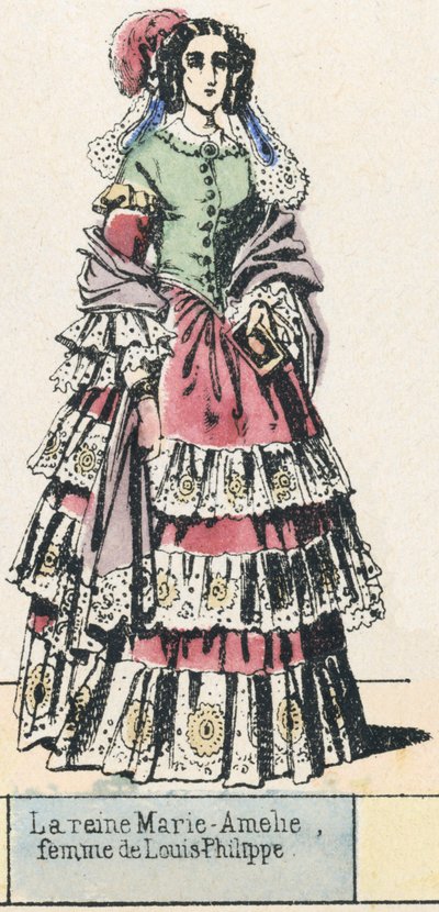 La reina Marie-Amelie, esposa de Louis-Philippe de French School