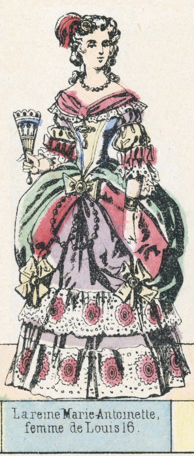 La reina María Antonieta, esposa de Luis XVI de French School