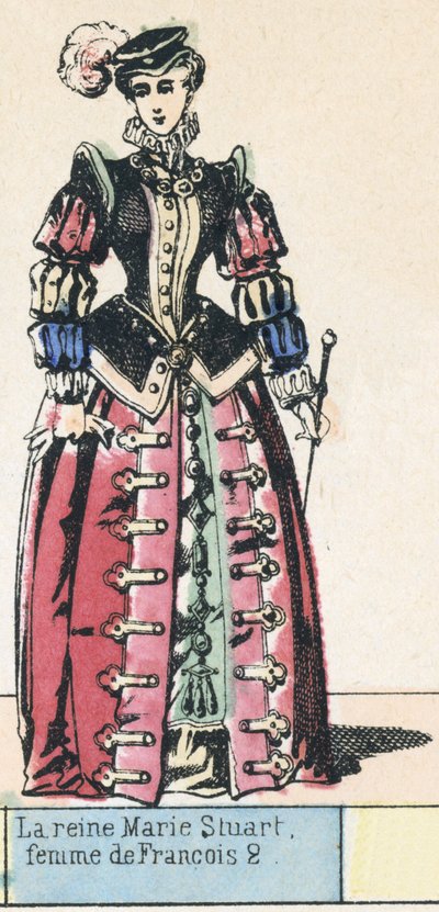 La reina María Estuardo, esposa de Francisco II de French School