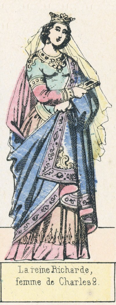 La reina Ricarda, esposa de Carlos II de French School