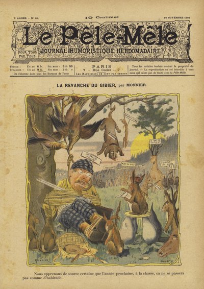 La revancha del juego. Ilustración para Le Pele-Mele de French School