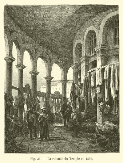 La rotonda del Temple en 1840 de French School