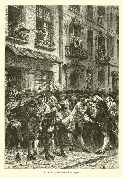 La rue Quincampoix de French School