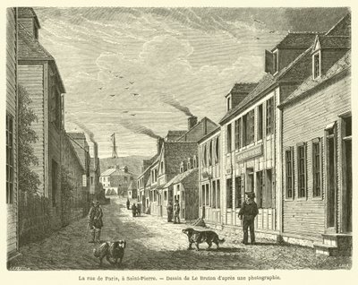La calle de París, en Saint-Pierre de French School