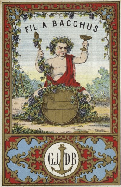 Etiqueta para hilo a Bacchus de French School