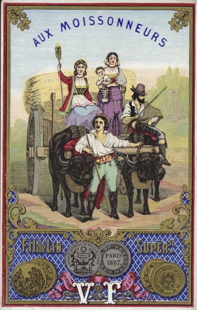 Etiqueta para hilo Segadores de French School