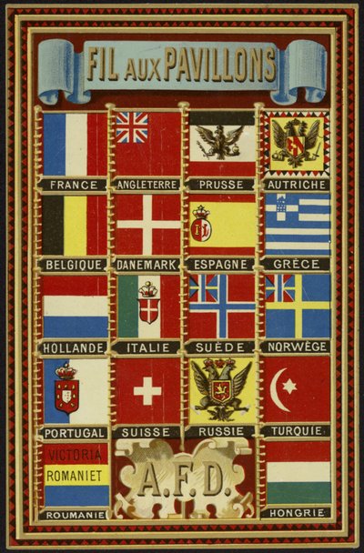 Etiqueta para hilo Bandera de French School