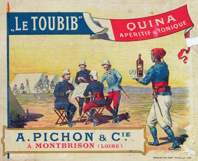 Etiqueta para el Aperitivo y Vino Tónico le Toubib, finales del siglo XIX de French School