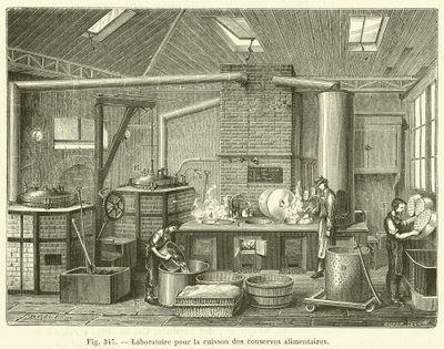 Laboratorio para la cocción de conservas alimentarias de French School
