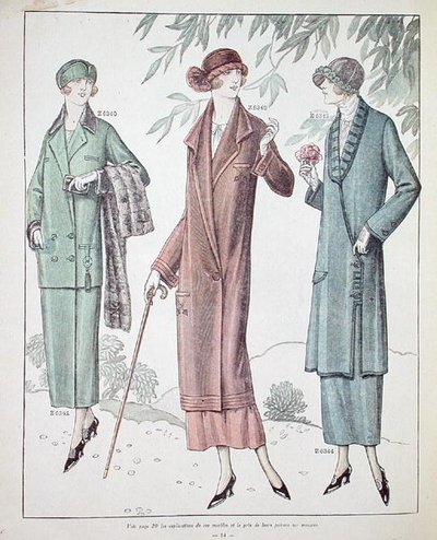 Abrigos de damas, ilustración de 
