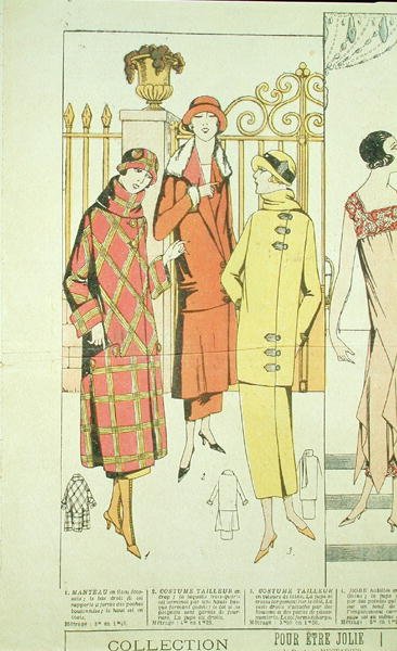 Abrigos de damas, ilustración de 