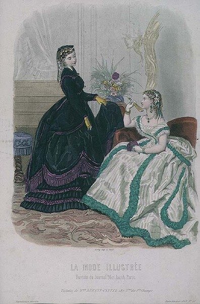 Vestidos de damas de Madame Breant-Castel de la sección 