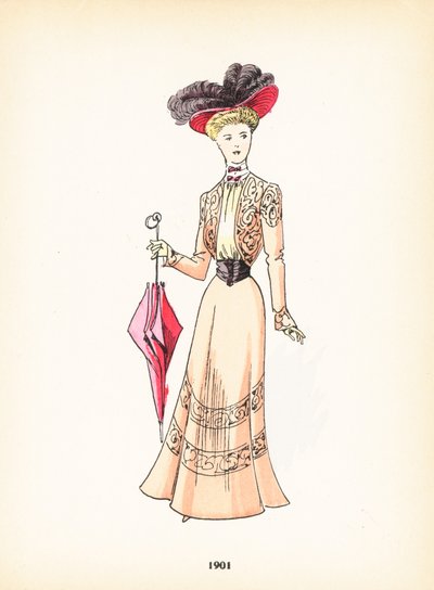 Moda femenina, 1901 de French School