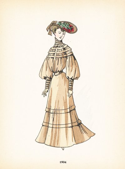 Moda femenina, 1904 de French School