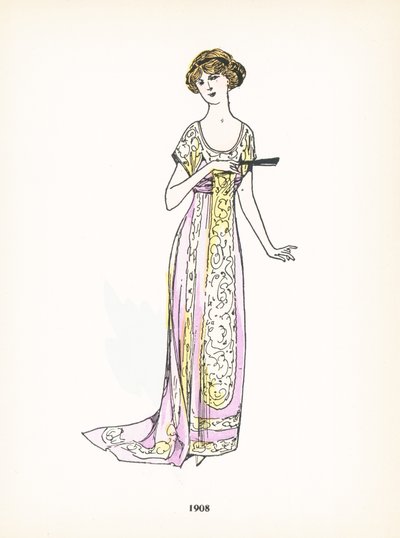 Moda femenina, 1908 de French School