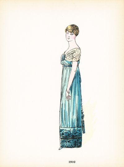 Moda femenina, 1910 de French School