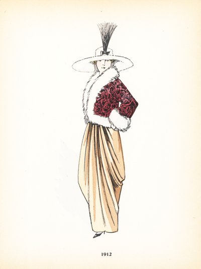 Moda femenina, 1912 de French School