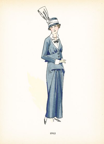 Moda femenina, 1913 de French School