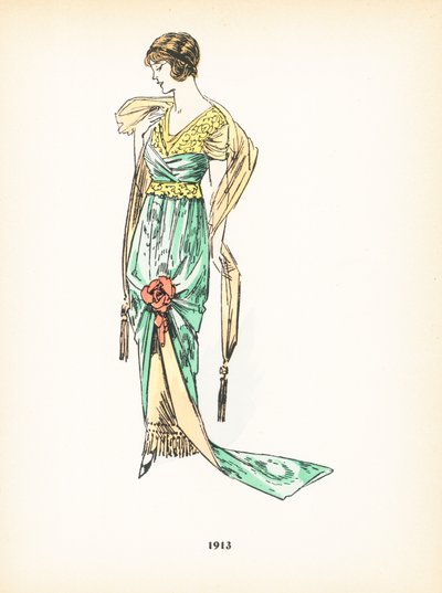 Moda femenina, 1913 de French School