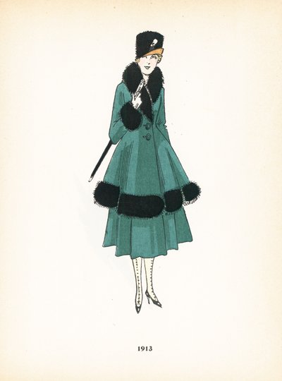 Moda femenina, 1913 de French School