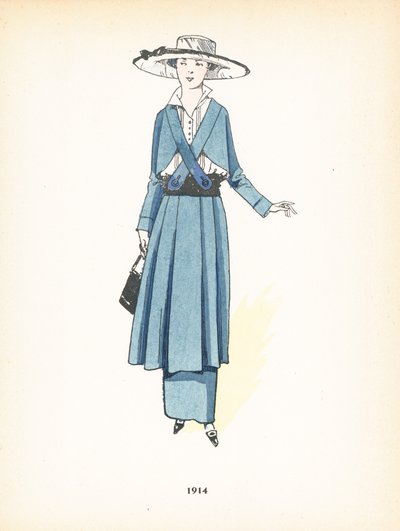 Moda femenina, 1914 de French School